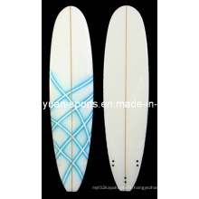 7′2" Size Fun Surfboard, Minimal Surf Board Made of PU and Glassfiber Cloth